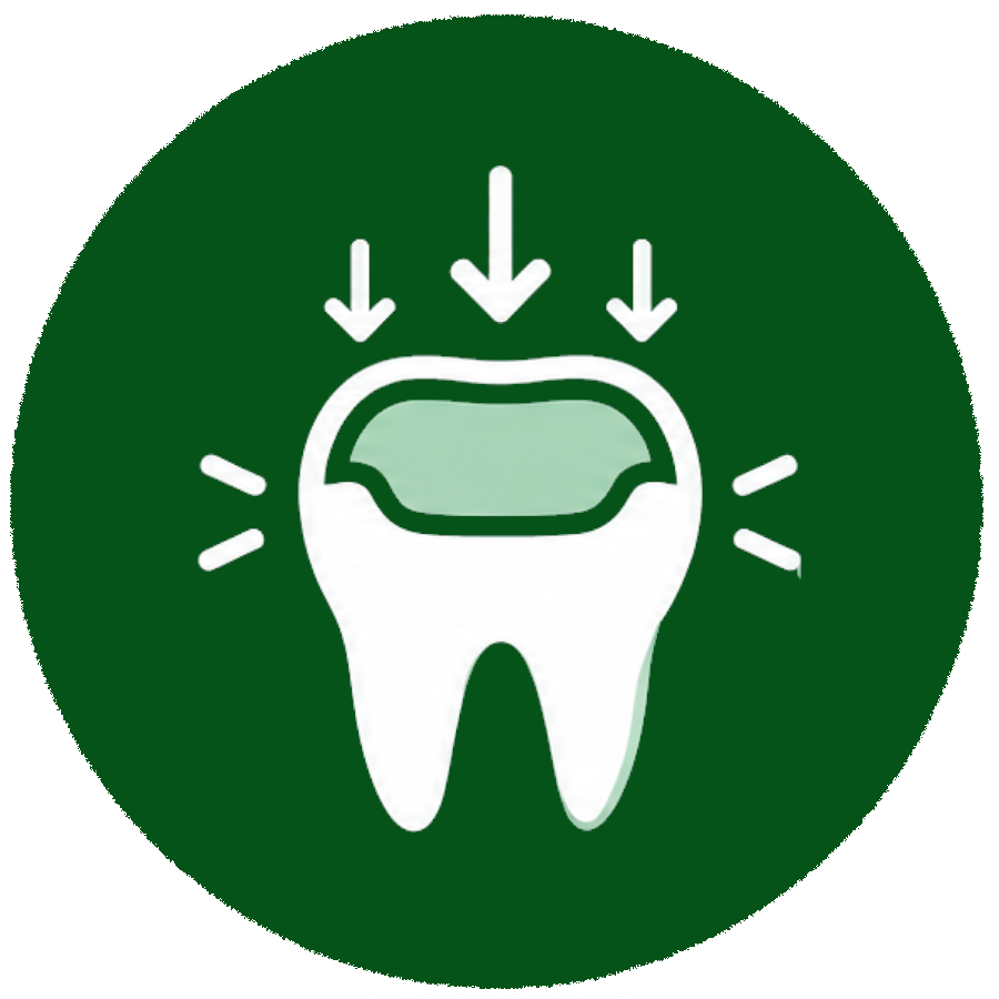 Sobrecarga sobre dientes o restauraciones